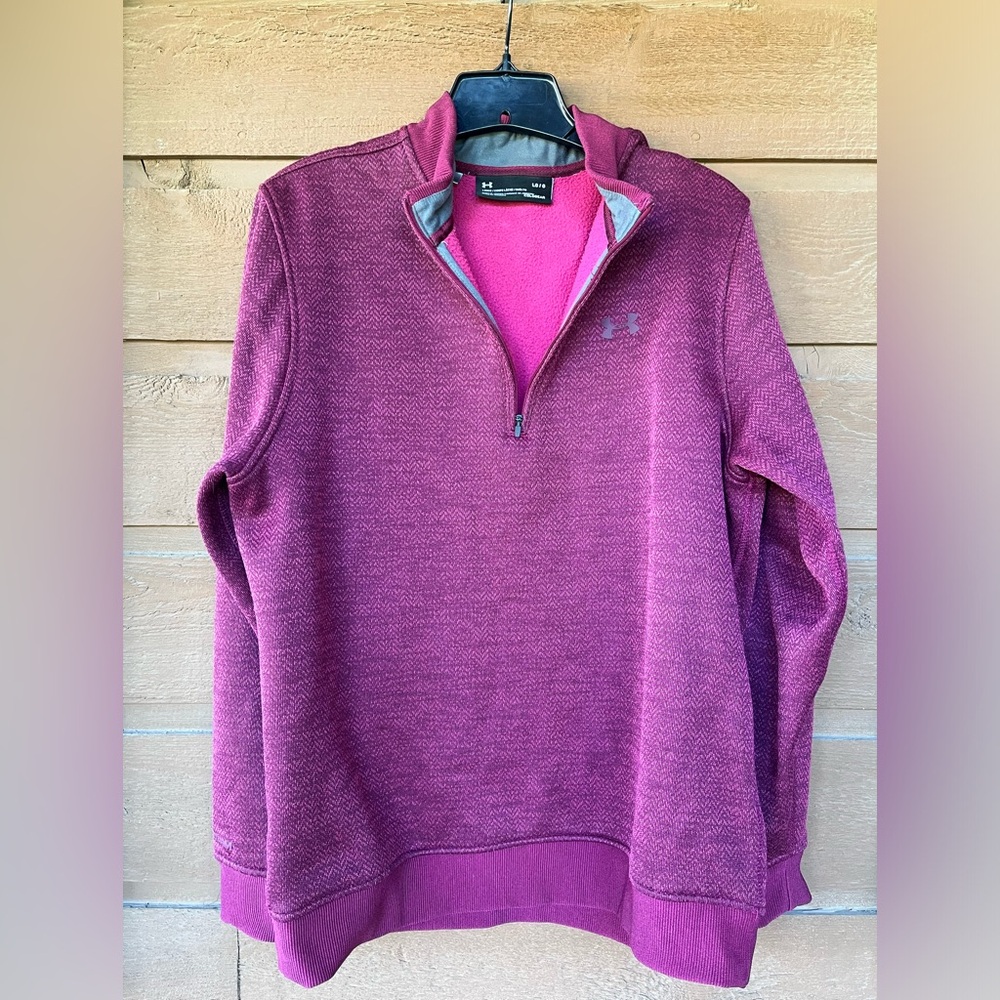 COPY - Under Armour Coldgear Storm 1/4 zip men’s L sweater fleece pullover. Lik…